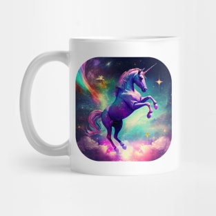 Bright Space Rainbow Unicorn Mug